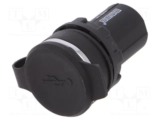 USB socket; 22mm; IP65; on panel; USB 3.0; plastic EMAS T0-BUSB30