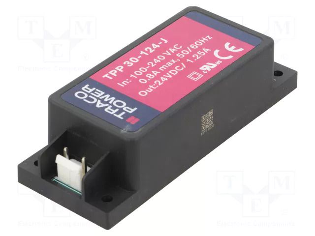 Power supply: switching; for building in; 30W; 24VDC; 1250mA TRACO POWER TPP30-124-J