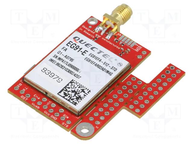 Expansion board; UART,USB; LTE Cat 1; 900MHz,1800MHz; 27x45mm R&D SOFTWARE SOLUTIONS UGSM219-EG91E-SMA