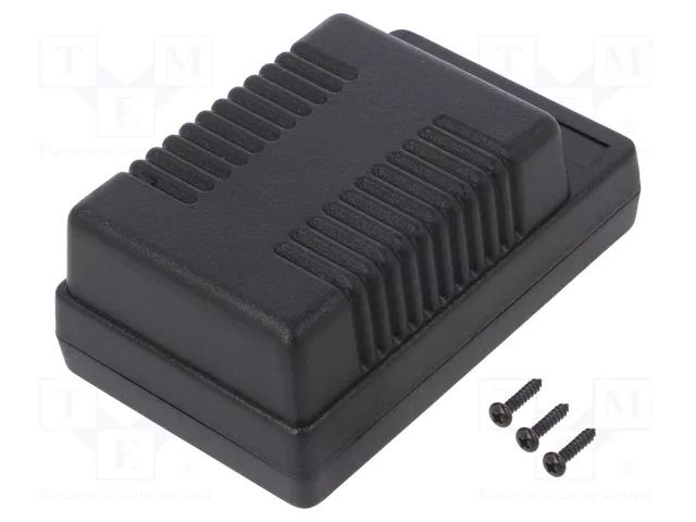 Enclosure: specialist; A: 115mm; B: 72mm; C: 45mm; ABS; black MASZCZYK KM-104/BK