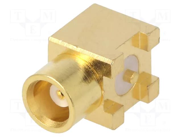 Connector: MCX; socket; female; horizontal; 50Ω; SMT; on PCBs; PTFE LINX TECHNOLOGIES CONMCX002-SMD