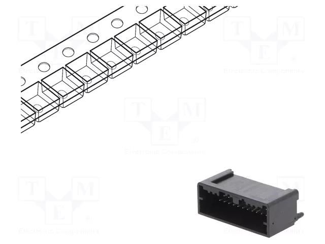 Connector: automotive; socket; male; Mini50; PIN: 20; straight; THT MOLEX MX-34825-8200