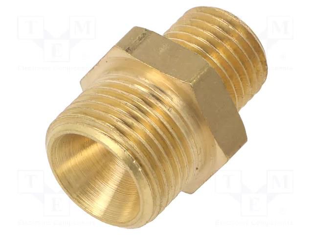 Double nipple; reducing; brass; Ext.thread: 1/4" + 3/8" METABO MTB.901026173