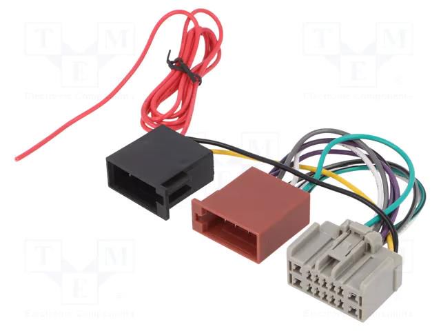 Connector; radio,ISO; Ford,Volvo; PIN: 14 4CARMEDIA ZRS-146