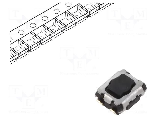 Microswitch TACT; SPST; Pos: 2; SMT; none; 1.6N; 2.9x3.5x1.4mm PANASONIC EVPAA202K