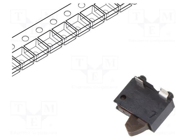 Switch: detecting; Pos: 2; SPST; 0.01A/5VDC; 500mΩ; 0.29N; 4.1mm PANASONIC ESE22MV21T