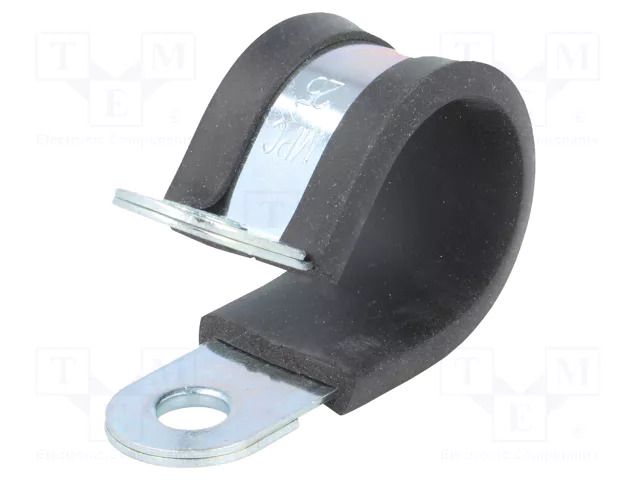 Fixing clamp; ØBundle : 25mm; W: 20mm; steel; Cover material: EPDM MPC INDUSTRIES MPC-LKD12520
