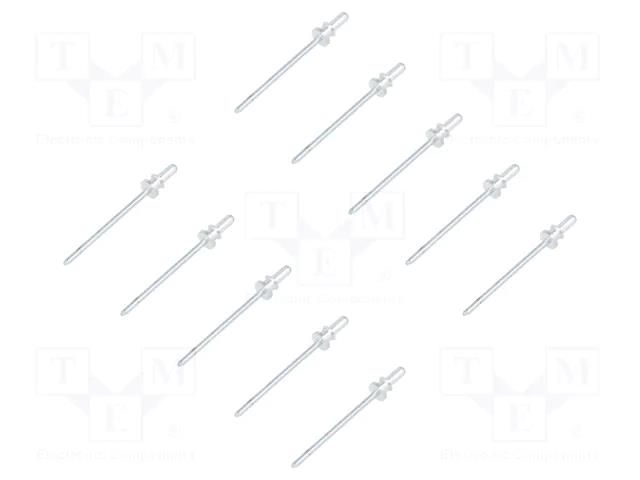 Rivet; 10pcs; OEM: 1571349,164361; L: 7.5mm; Øhead: 5mm ROMIX RX-15041