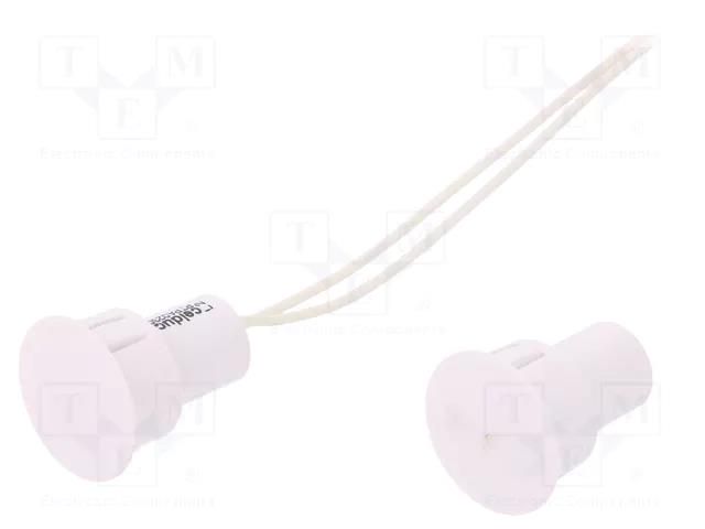 Reed switch; Pswitch: 10W; Ø23.5x27mm; Connection: cables; 500mA CELDUC PTPA0230