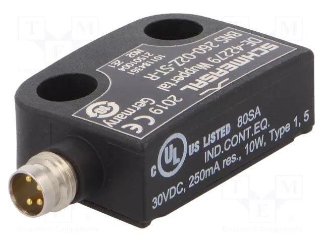 Safety switch: magnetic; BNS 260; NC x2; IP67; Electr.connect: M8 SCHMERSAL 101184361