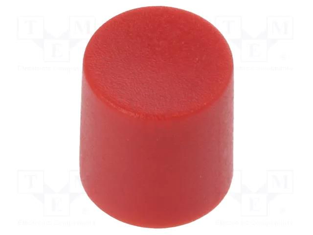 Knob; slider; red; Ø8.2x8.9mm; Width shaft 4mm,width shaft 6,3mm CLIFF CS11-RED