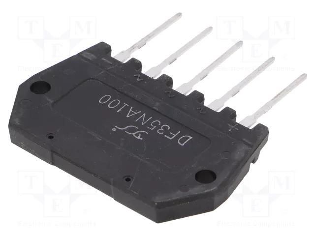 Bridge rectifier: three-phase; Urmax: 1kV; If: 35A; Ifsm: 400A; THT YANGJIE TECHNOLOGY DF35NA100-YAN