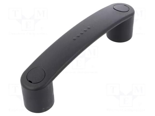Holder; technopolymer PA; black; H: 39mm; L: 144mm; W: 26mm; F2: 1.8kN ELESA+GANTER EBP.140-6-C1