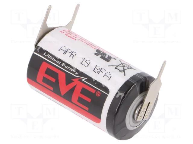 Battery: lithium; 1/2AA,1/2R6; 3.6V; 1200mAh; non-rechargeable EVE BATTERY EVE-ER14250/PFR