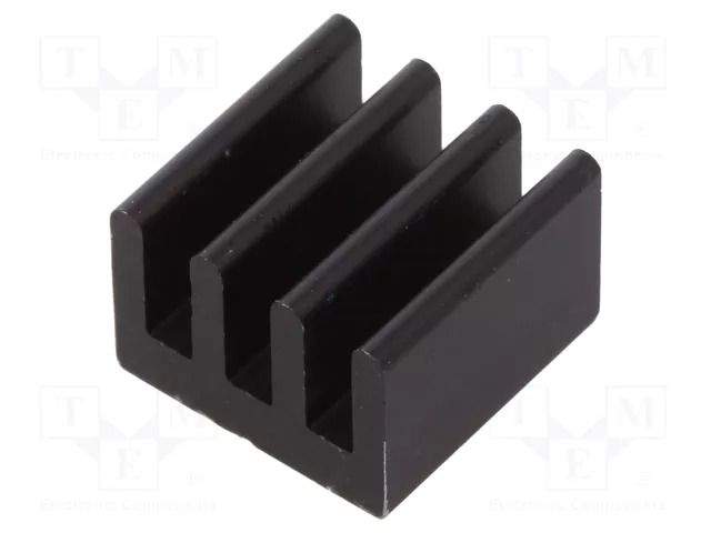 Heatsink: extruded; grilled; black; L: 11.8mm; W: 11.8mm; H: 8mm FISCHER ELEKTRONIK ICKPLCC28