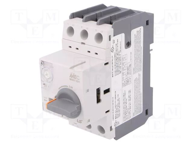 Motor breaker; 7.5kW; 220÷690VAC; for DIN rail mounting; IP20 LS ELECTRIC MMS-32H-22A