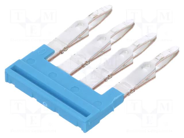 Comb bridge; blue; A; ways: 4 WEIDMÜLLER ZQV2.5N/4BL