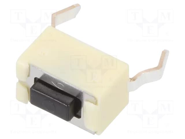 Microswitch TACT; SPST; Pos: 2; 0.05A/12VDC; 6x3.5x3.5mm; 4.3mm PANASONIC EVQPE504K