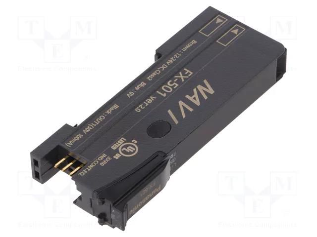 Sensor: optical fiber amplifier; NPN; IP40; 12÷24VDC; -10÷55°C PANASONIC FX-501