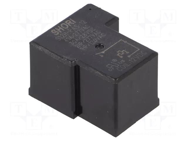 Relay: electromagnetic; SPST-NO; Ucoil: 12VDC; Icontacts max: 40A SHORI ELECTRIC S12H-PAS-12