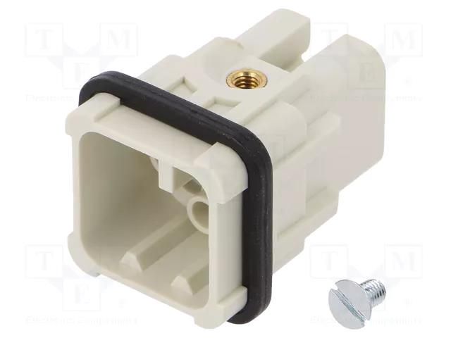 Connector: HDC; contact insert; male; S-D8; PIN: 8; size 3A; 10A MOLEX MX-93601-0084