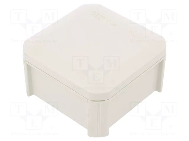 Enclosure: junction box; X: 90mm; Y: 90mm; Z: 52mm; polypropylene PP OBO BETTERMANN OBO-2007223