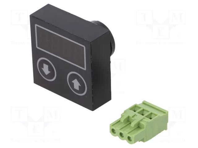 Digital pointer; 22mm; CM22; -25÷60°C; IP65; 12÷24VDC; 100mA; 0.1% COBI ELECTRONIC CM22-4-20MA-DD