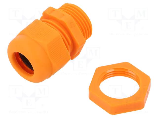 Cable gland; with metric thread; M20; 1.5; IP68; polyamide; orange OBO BETTERMANN OBO-7205660