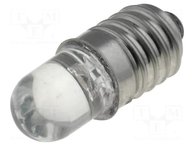 LED lamp; warm white; E10; 24VDC; 90mW; 30° OPTOSUPPLY OBDX-M5DK8B31F