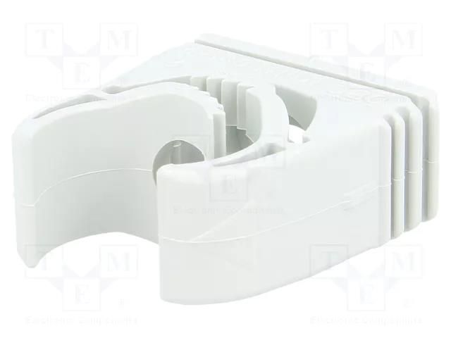 Holder; 18.5÷22.5mm; polyamide; light grey OBO BETTERMANN OBO-2153114