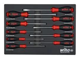 SCREWDRIVER TRAY SET, CUSHION GRIP, 10PC 30280
