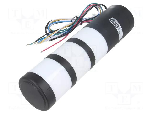 Signalling column; red/amber/green; LED; 24VDC; IP65; QTR50ML QLIGHT QTR50MLF324RAG