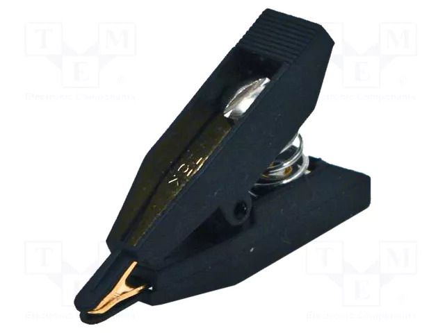 Kelvin crocodile clip; 10A; Grip capac: max.8mm; Contacts: brass MUELLER ELECTRIC BU-75K