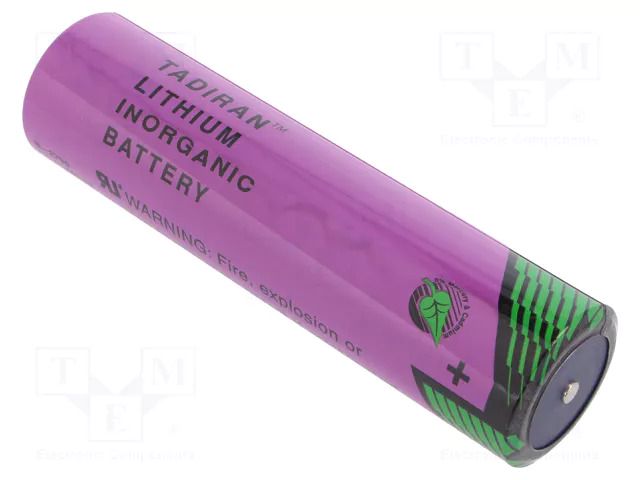 Battery: lithium (LTC); DD; 3.6V; 35000mAh; non-rechargeable TADIRAN SL-2790/S