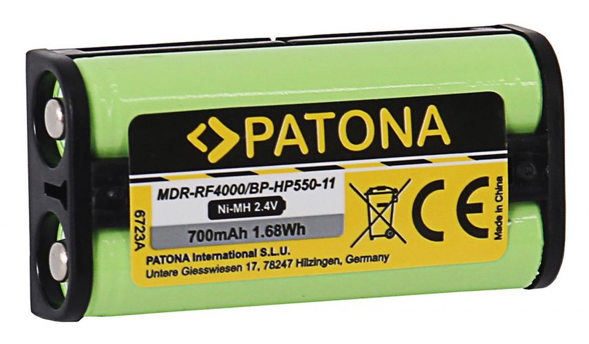 PATONA Battery f. Sony MDR-RF4000 BP-HP550-11 Medion MDR-PF970RK, PATONA 6723 4055655222617