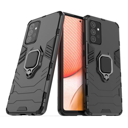 Ring Armor Case Kickstand Tough Rugged Cover for Samsung Galaxy A72 4G black, Hurtel 5907769324178 5907769324178