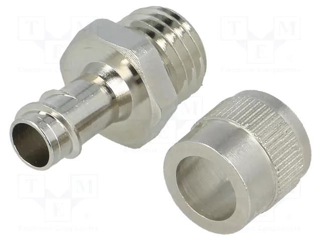 Straight terminal connector; Thread: metric,inside; brass; IP40 ANAMET EUROPE FCEN10-M12-FF