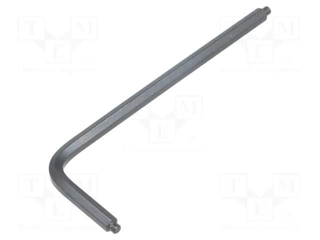 Wrench; hex keys with pilot; HEX 3mm; Overall len: 66mm; DIN 6911 BOSSARD B3/BN1171