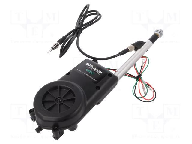 Antenna; automotive; 0.8m; AM,FM; universal; 1.2m; chromium plated PHONOCAR PHONOCAR-8223
