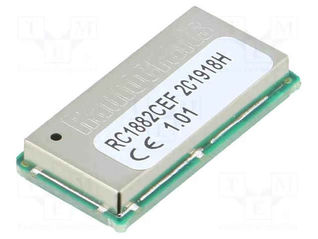 Module: RF; ADC,GPIO,I2C,SPI,UART; -110dBm; 1.8÷3.8VDC; 14dBm; SMD RADIOCRAFTS RC1882CEF-IPM