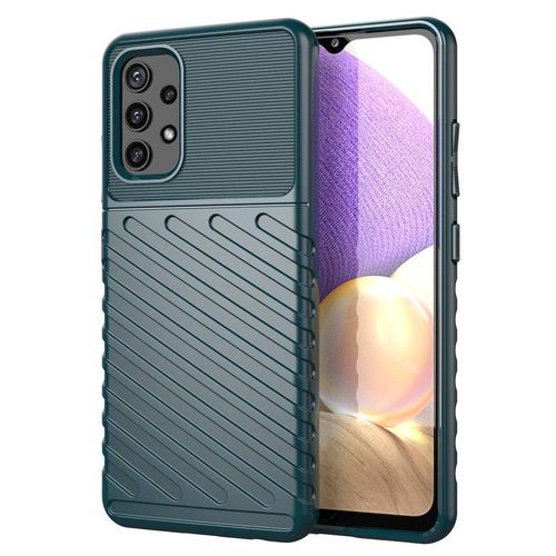 Thunder Case Flexible Tough Rugged Cover TPU Case for Samsung Galaxy A72 4G green, Hurtel 9111201925342 9111201925342