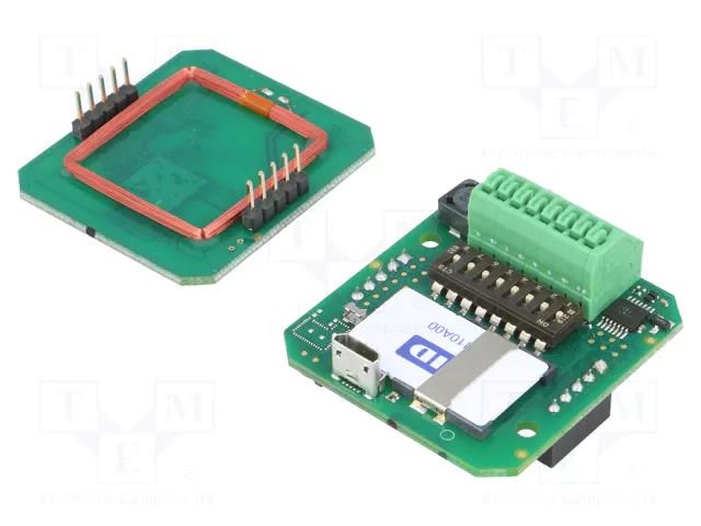 RFID reader; 4.3÷5.5V; RS485,TTL,USB; antenna; Range: 100mm; 140mA ELATEC T4W2-F02B6PI