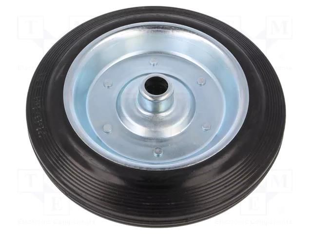 Transport wheel; Ø: 250mm; W: 28mm; 250kg; rubber; CSG; -20÷60°C RADER CSG-250/20W