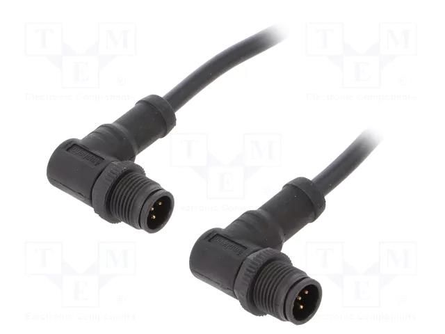 Cable: for sensors/automation; PIN: 5; with plastic nut; plug; 60V AMPHENOL LTW MSBP05MRSBPMRSD001
