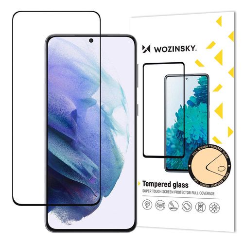 Wozinsky Tempered Glass Full Glue Super Tough Screen Protector Full Coveraged with Frame Case Friendly for Samsung Galaxy S21 5G black, Wozinsky 5907769315961 5907769315961