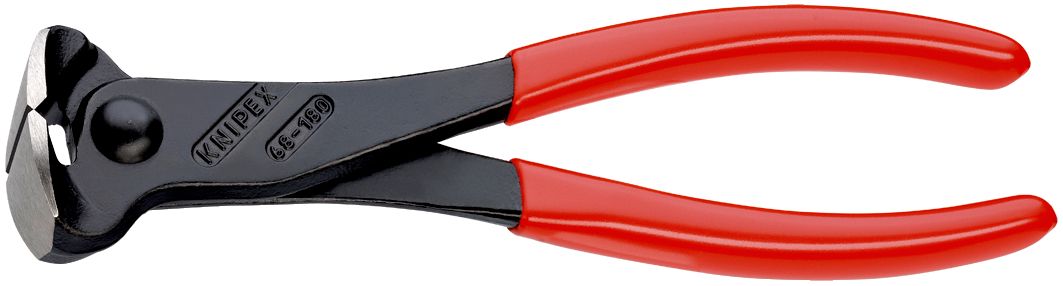 KNIPEX 68 01 180 EAN End Cutting Nipper plastic coated black atramentized 180 mm 68 01 180 EAN 4003773021971
