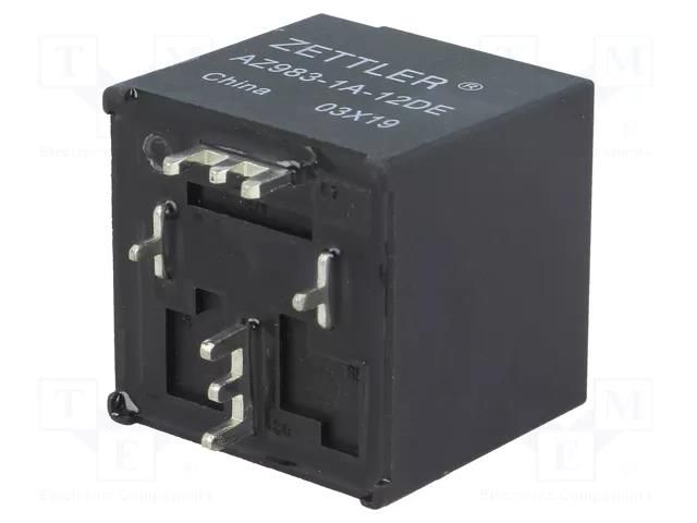 Relay: electromagnetic; SPST-NO; Ucoil: 12VDC; 80A; automotive ZETTLER AZ983-1A-12DE