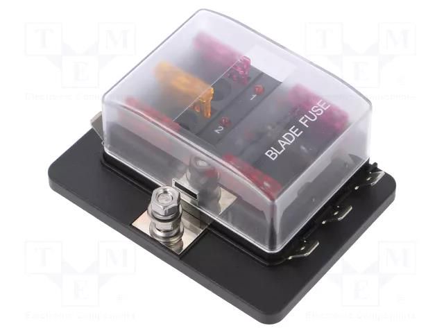 Power splitter; Fuse: automotive ATO; Range of val: 3/5/7,5/10/A 4CARMEDIA FUSE.HOLDER.06