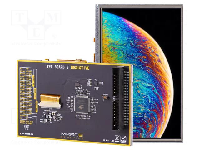 Dev.kit: with display; LCD TFT; Resolution: 800x480; 5" MIKROE MIKROE-3792