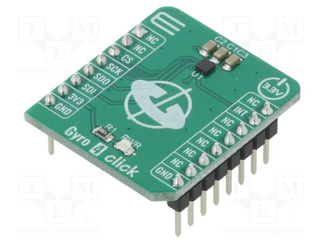 Click board; prototype board; Comp: L20G20IS; gyroscope; 3.3VDC MIKROE MIKROE-3661